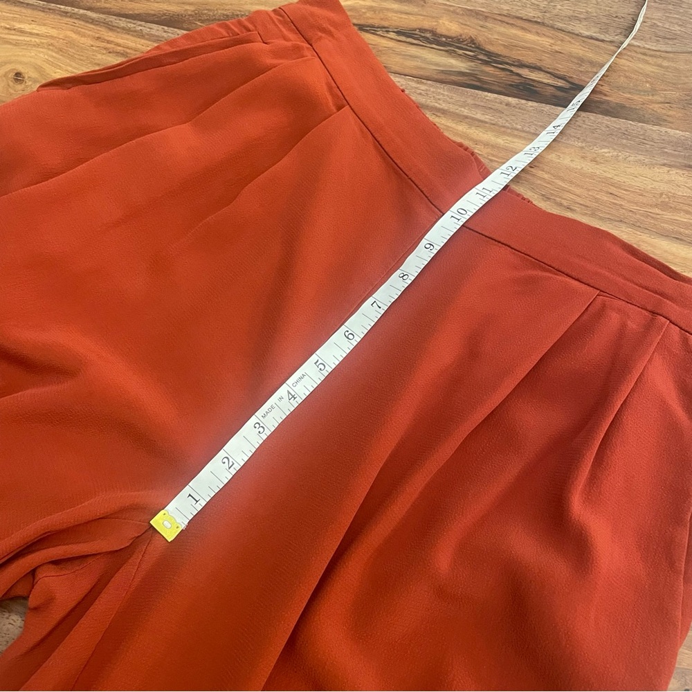 Eileen Fisher Wide Leg Crop Pants in Orange Pekoe - Picture 8 of 11